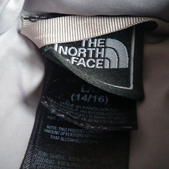 The North Face down puffer zip jacket sz 14-16 - Picture 3 of 5
